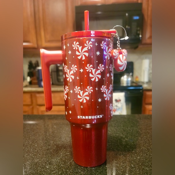 Starbucks Other - Disney Starbucks 2025 Mickey Christmas Tumbler New Peppermint Swirl